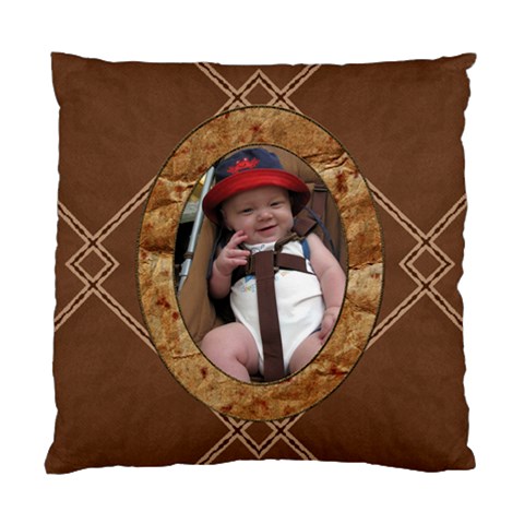 Brown Cushion Case (2 Sided) By Lil Front
