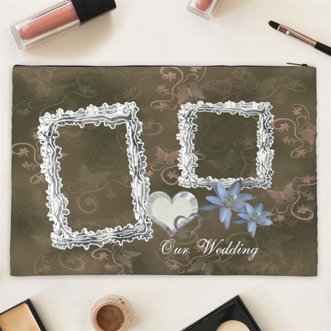 I Heart You Our Wedding Day Love Cosmetic Case Xxl By Ellan Back