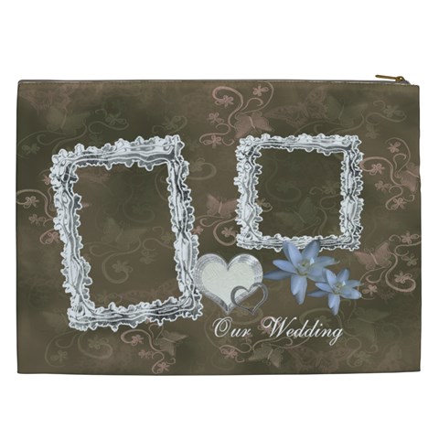 I Heart You Our Wedding Day Love Cosmetic Case Xxl By Ellan Back