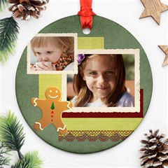 xmas - Round Ornament (Two Sides)