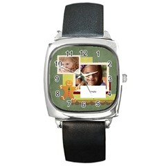 xmas - Square Metal Watch