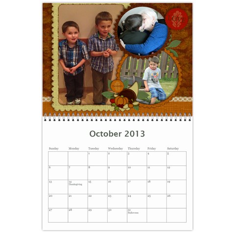 Aden 2013 Calendar By Steph Oct 2013