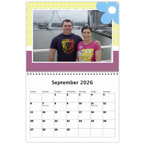 Happy Days Wall Calendar By Deborah Sep 2026