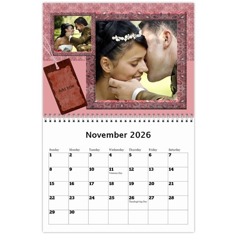 My Family Memories Wall Calendar By Deborah Nov 2024