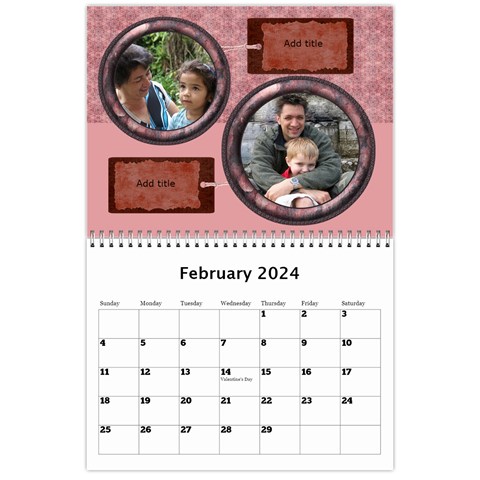 My Family Memories Wall Calendar By Deborah Feb 2024
