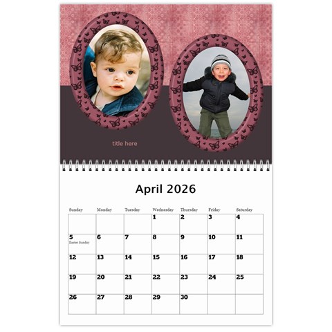 My Family Memories Wall Calendar By Deborah Apr 2024