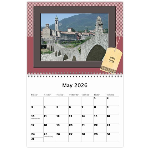 My Family Memories Wall Calendar By Deborah May 2024