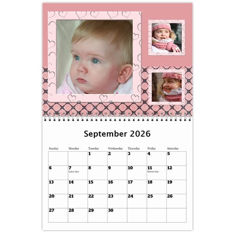 My Family Memories Wall Calendar By Deborah Sep 2026