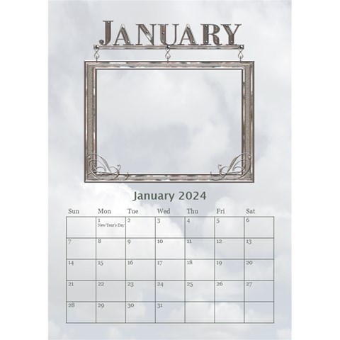 Sunset Desktop Calendar 6 x8 5  By Lil Jan 2024