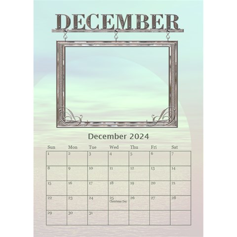Sunset Desktop Calendar 6 x8 5  By Lil Dec 2024