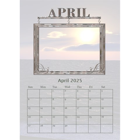 Sunset Desktop Calendar 6 x8 5  By Lil Apr 2025