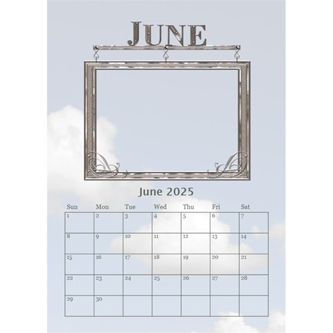 Sunset Desktop Calendar 6 x8 5  By Lil Jun 2025