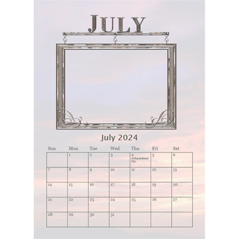 Sunset Desktop Calendar 6 x8 5  By Lil Jul 2024
