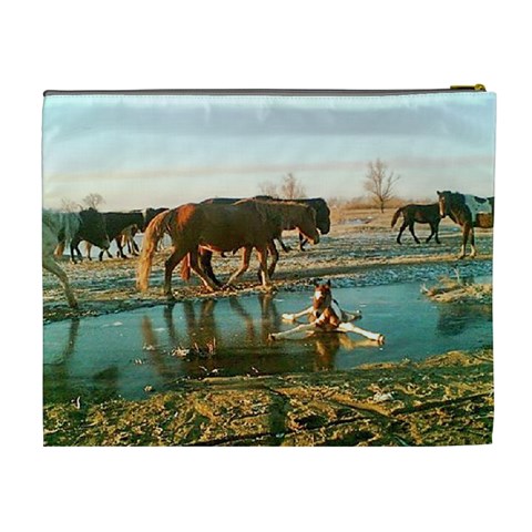 Horse Cosmetic Bag (xl) By Kim Blair Back