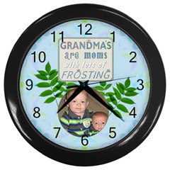 Grandmas Wall Clock - Wall Clock (Black)