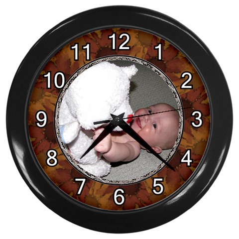 Autumn Wall Clock By Lil Front