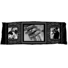 Black and White Body Pillow Case - 21 x60  Body Pillow Case (Dakimakura)