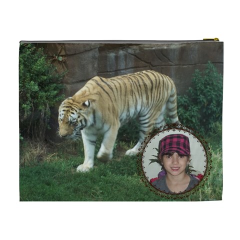 Tiger Cosmetic Bag 2 Sides (xl) By Kim Blair Back