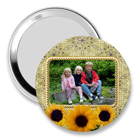Sunflower 3  Handbag Mirror By Deborah Front