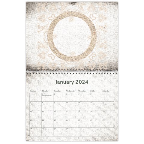 Art Nouveau Antique Lace 2024 Calendar By Catvinnat Jan 2024