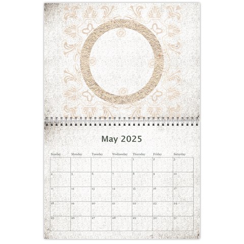Art Nouveau Antique Lace 2025 Calendar By Catvinnat May 2025