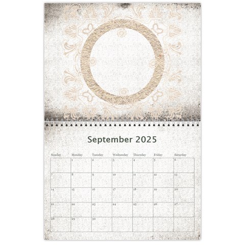 Art Nouveau Antique Lace 2025 Calendar By Catvinnat Sep 2025