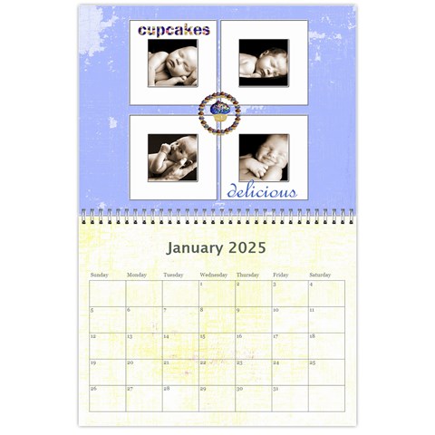 Cupcake Lemon Frosting 2025 Calendar By Catvinnat Jan 2025