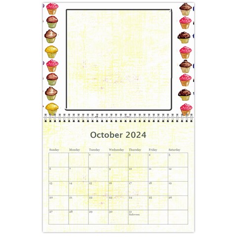 Cupcake Lemon Frosting 2024 Calendar By Catvinnat Oct 2024