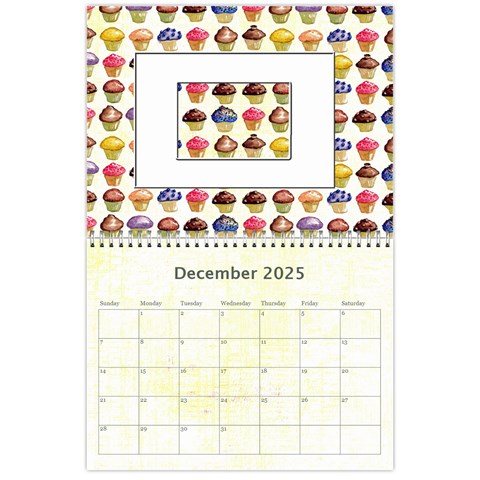 Cupcake Lemon Frosting 2025 Calendar By Catvinnat Dec 2025