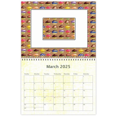 Cupcake Lemon Frosting 2025 Calendar By Catvinnat Mar 2025