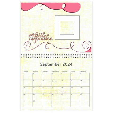 Cupcake Lemon Frosting 2024 Calendar By Catvinnat Sep 2024