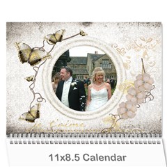 Je Taime I Love You 2024 calendar - Wall Calendar 11  x 8.5  (12-Months)