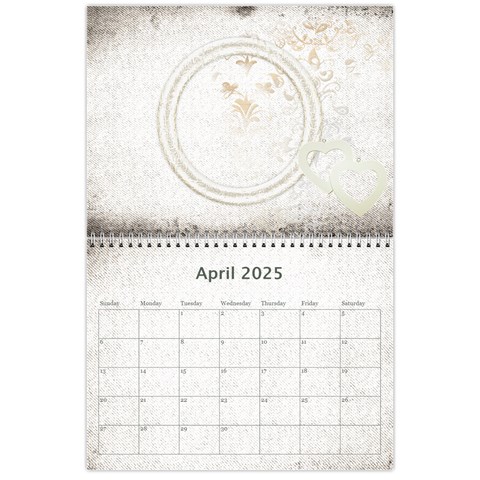 Je taime I Love You 2025 Calendar By Catvinnat Apr 2025