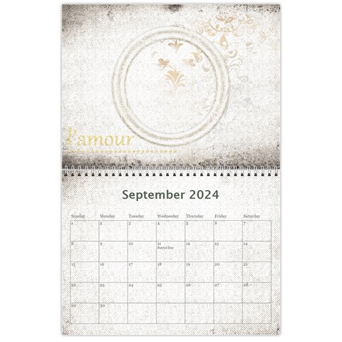 Je taime I Love You 2024 Calendar By Catvinnat Sep 2024