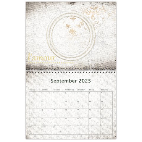 Je taime I Love You 2025 Calendar By Catvinnat Sep 2025