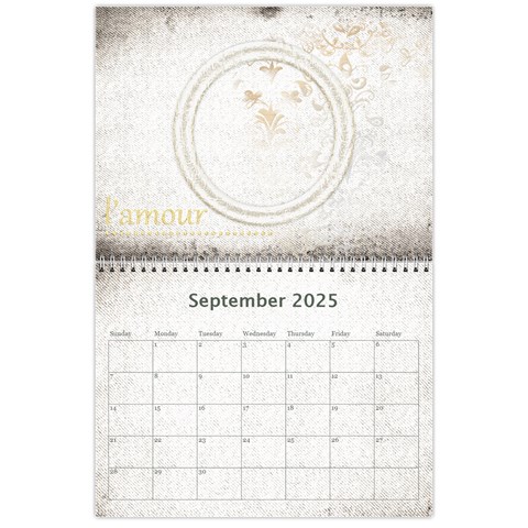 Je taime I Love You 2024 Calendar By Catvinnat Sep 2024