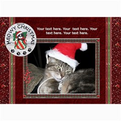 Meowy Christmas 5x7 Photo Cards - 5  x 7  Photo Cards