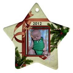 2012 Christmas Ornament (2 Sides) - Star Ornament (Two Sides)