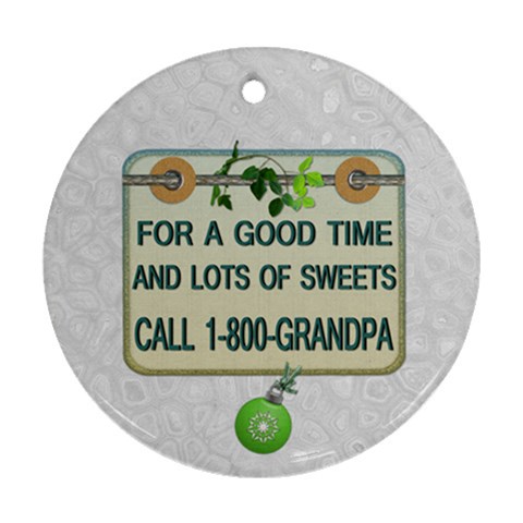 Grandfather 2012 Christmas Ornament By Lil Back
