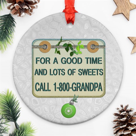 Grandfather 2012 Christmas Ornament By Lil Back