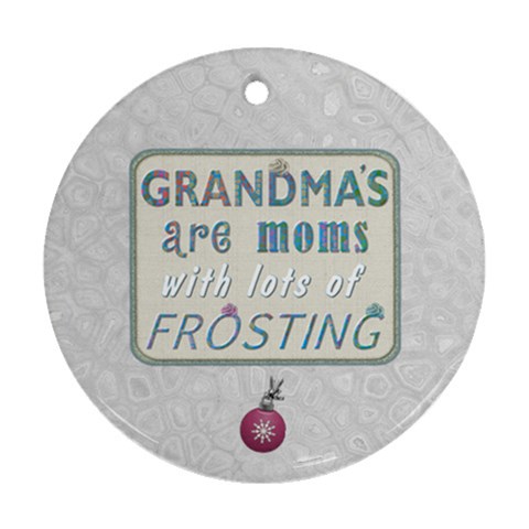 Grandmother 2012 Christmas Ornament By Lil Back