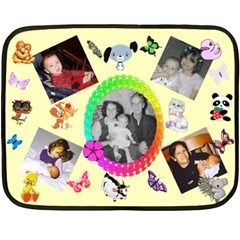 Cute critter baby blanket - Fleece Blanket (Mini) Cute critter baby blanket - Fleece Blanket (Mini)