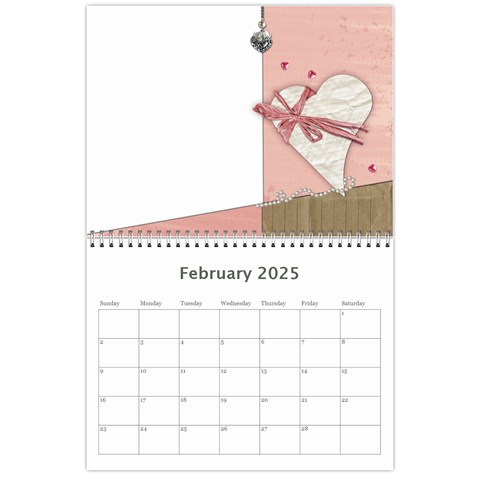 Calendar 2025 By Zornitza Feb 2025
