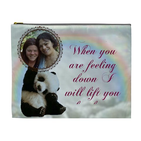 Panda Cosmetic Bag (xl) 2 Sides By Kim Blair Front