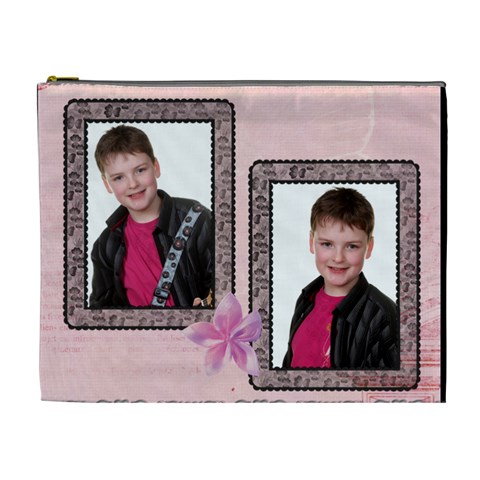 Love That Kid  Xxl Cosmetics Bag By Catvinnat Front