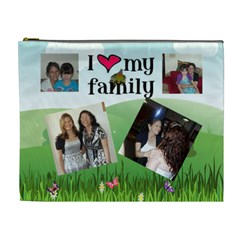 I love my famiy Cismetic bag (XL) 2 sides (7 styles) - Cosmetic Bag (XL)