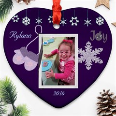 Elisha 1st Christmas - Ornament (Heart)