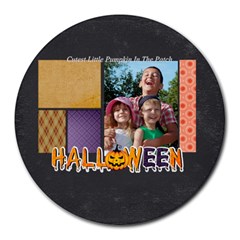 halloween - Collage Round Mousepad halloween - Collage Round Mousepad