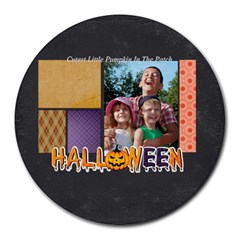 halloween - Collage Round Mousepad