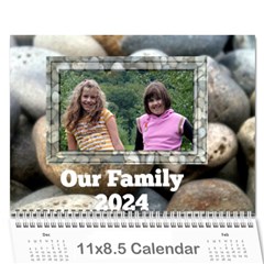 rocky family calendar - Wall Calendar 11  x 8.5  (18 Months)